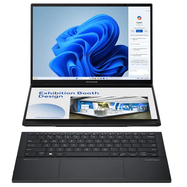 ASUS Zenbook Duo 14 OLED | 14" 3K Touch | Intel Core Ultra 9 | 32GB DDR5 RAM | 1TB SSD | 2-in-1 - Inkwell Gray