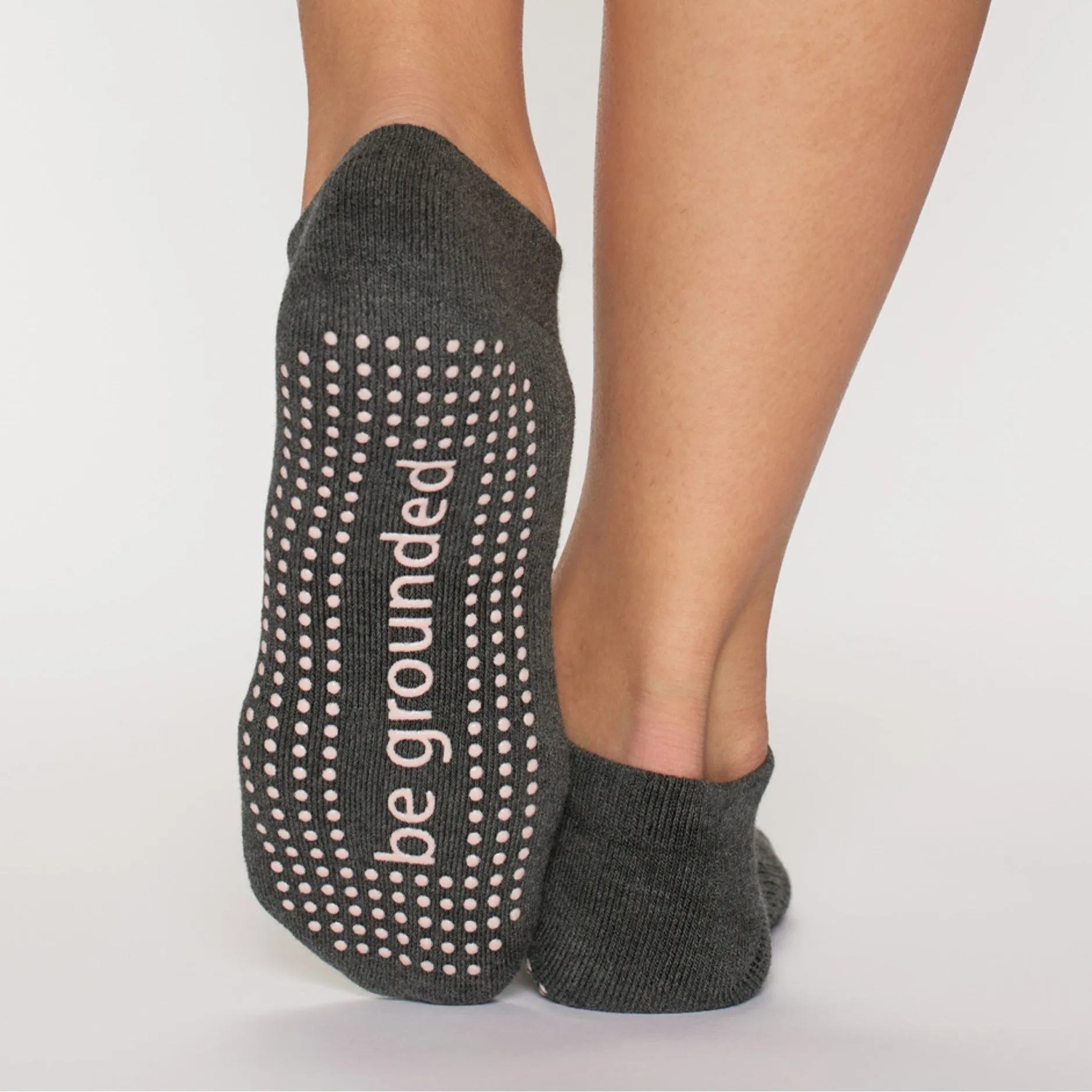 Be Grounded Grip Sock - Charcoal (Barre / Pilates)