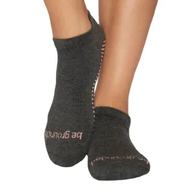 Be Grounded Grip Sock - Charcoal (Barre / Pilates)