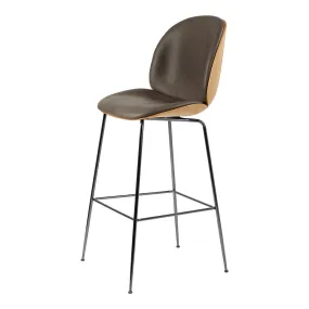 Beetle Bar Chair - Front Upholstered - 77 - Conic Base - 3D Veneer Shell