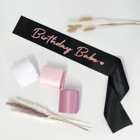 Birthday Babe Sash, Birthday Girl Sash, 21st Birthday Sash, Birthday Sash, Personalied Satin Sash