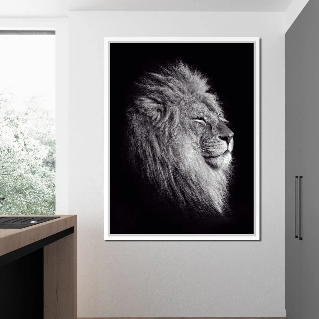 Black and White Lion King