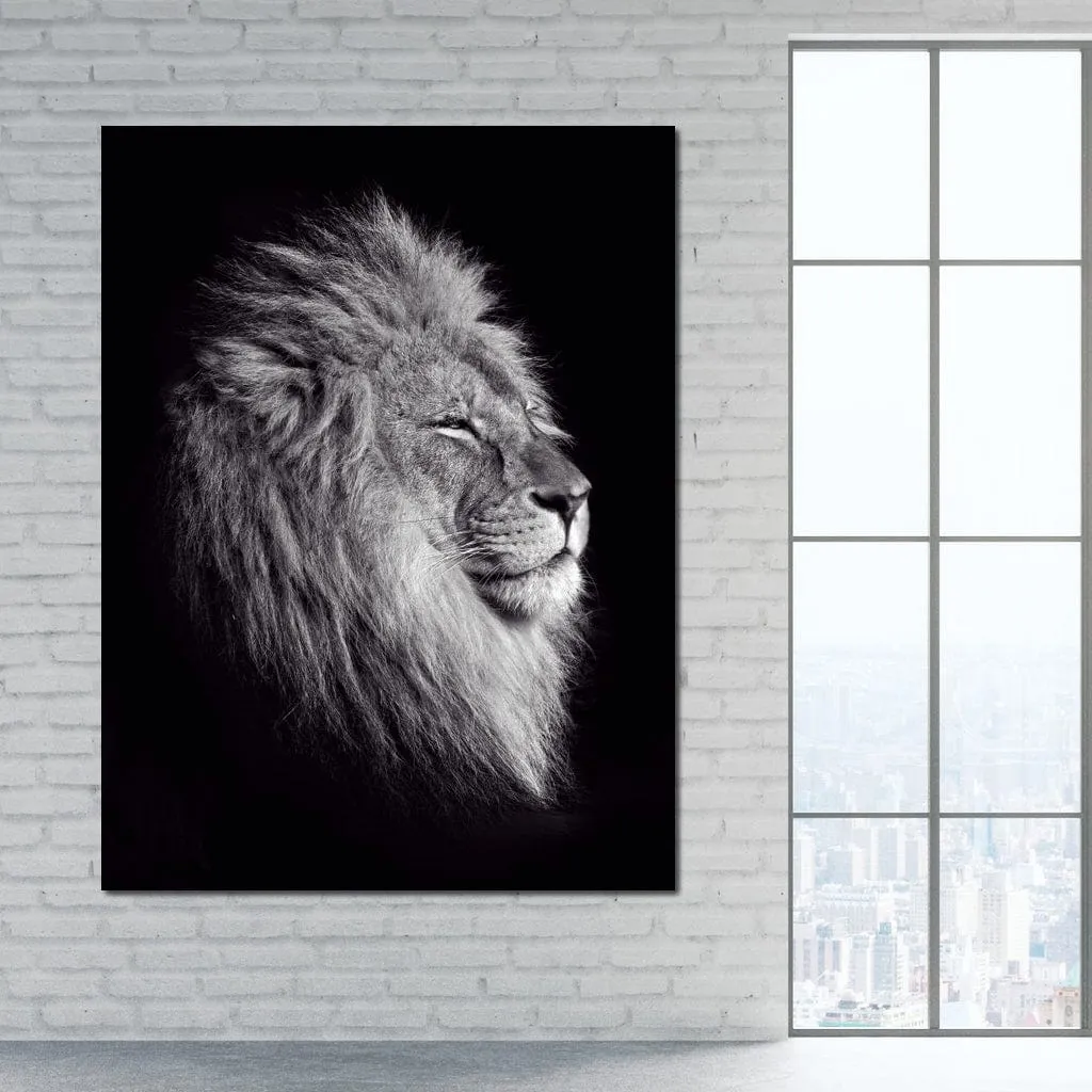 Black and White Lion King