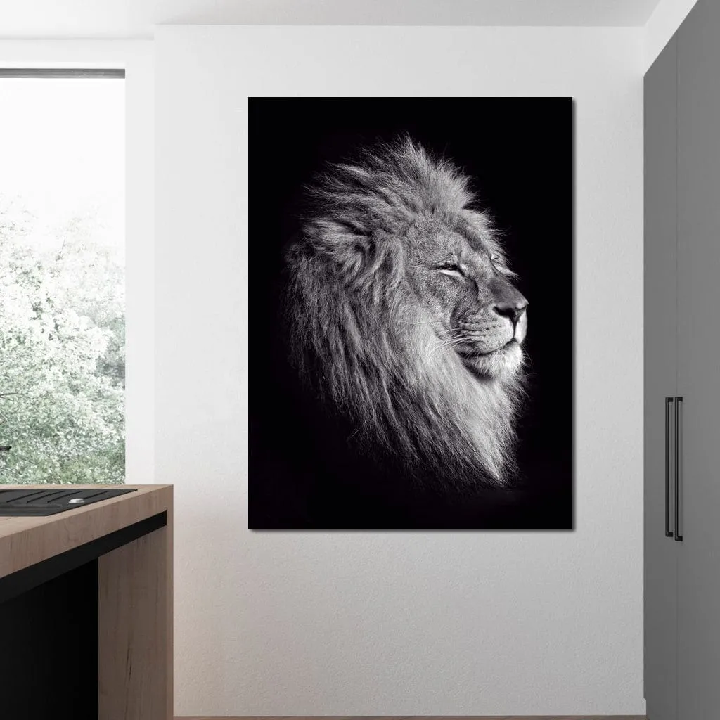 Black and White Lion King