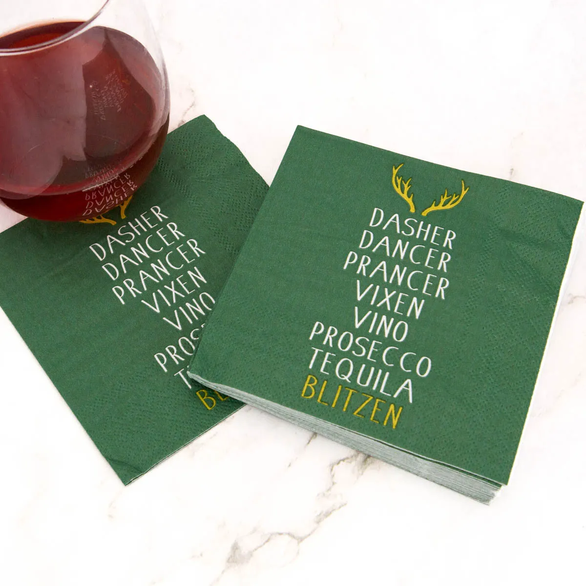 'Blitzen' Cocktail Napkins