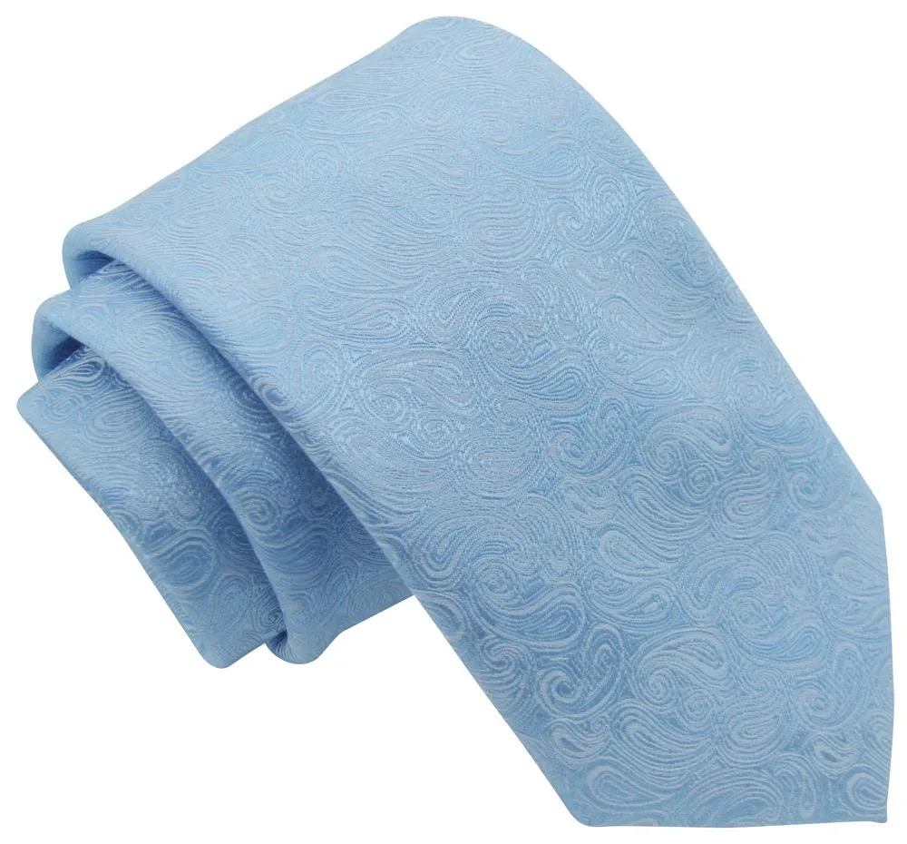 Blue Paisley Wedding Tie