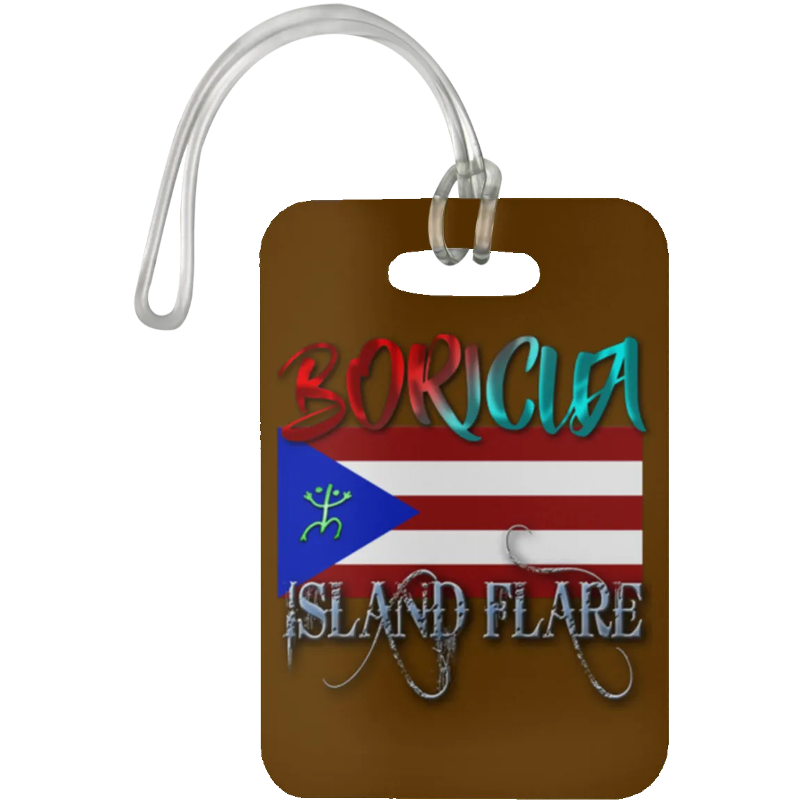 Boricua Island Flare - Puerto Rico Luggage Bag Tag