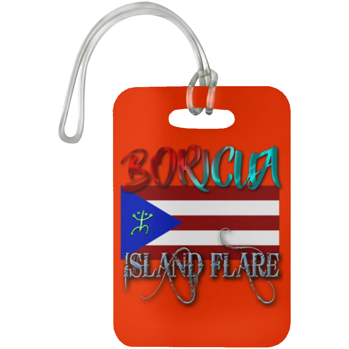 Boricua Island Flare - Puerto Rico Luggage Bag Tag