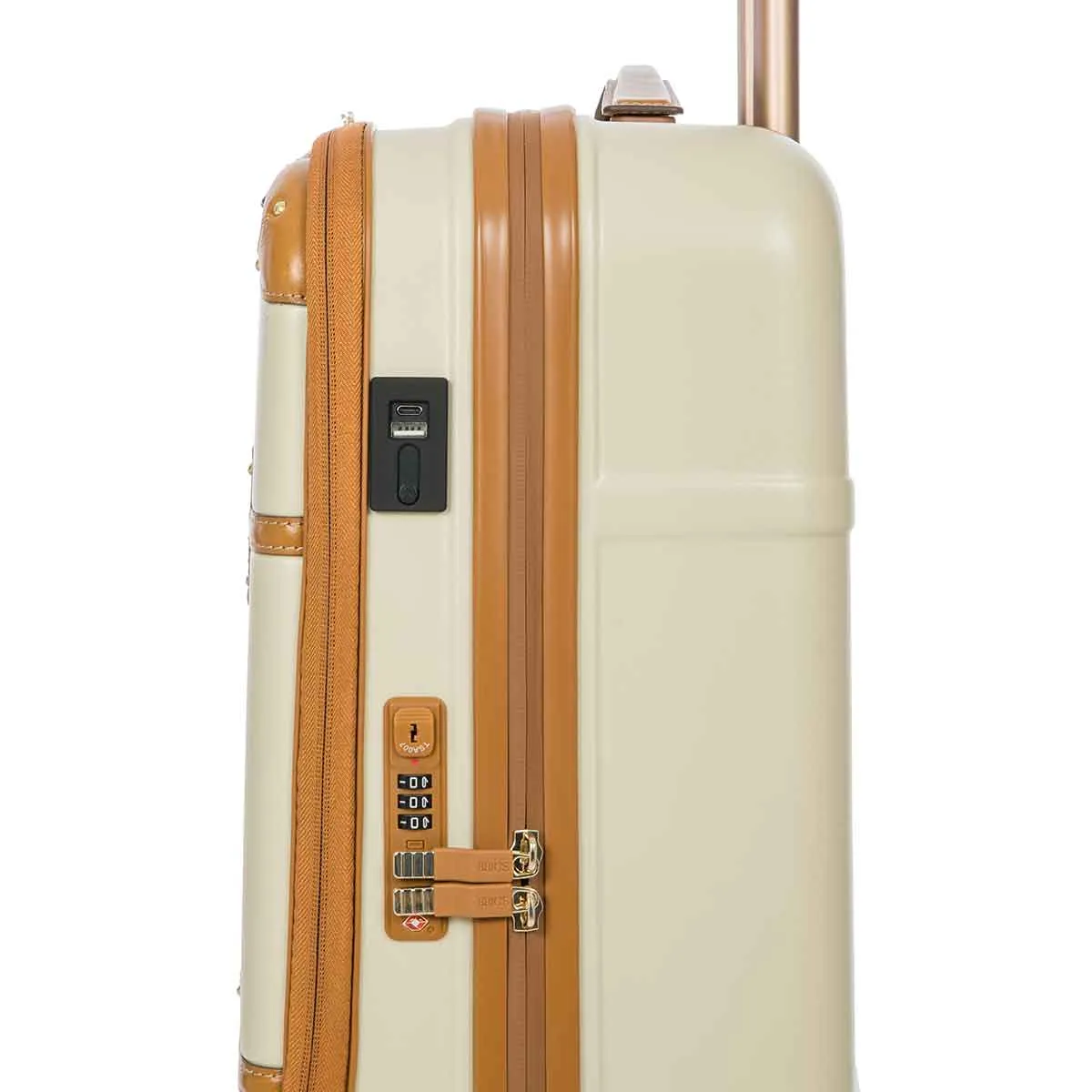 Bric's Bellagio 55cm Carry On Spinner with Front Pocket | Cream