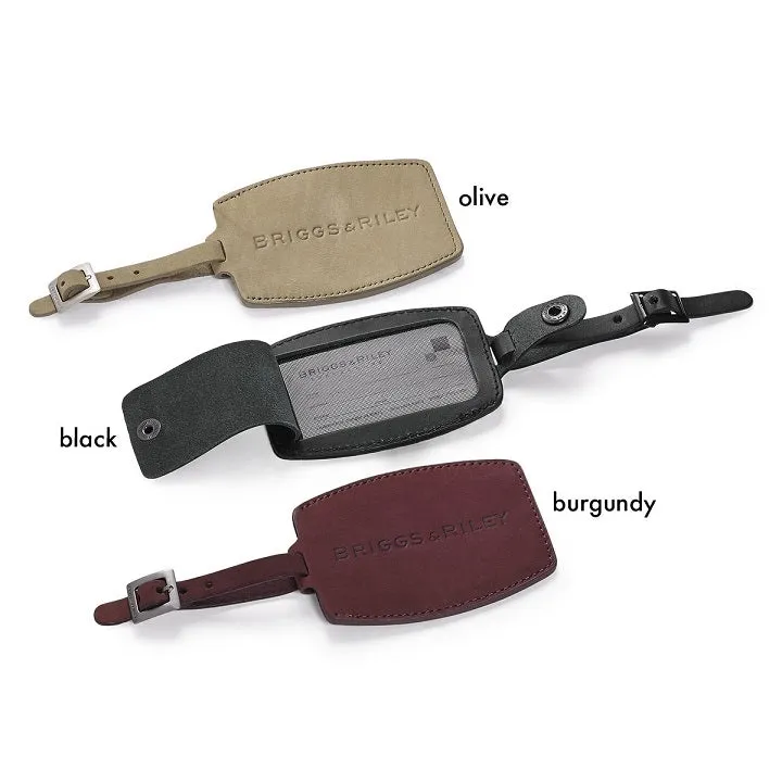 Briggs & Riley Travel Basics Leather Luggage Tag W-40