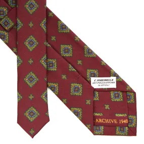 BURGUNDY SILK TIE