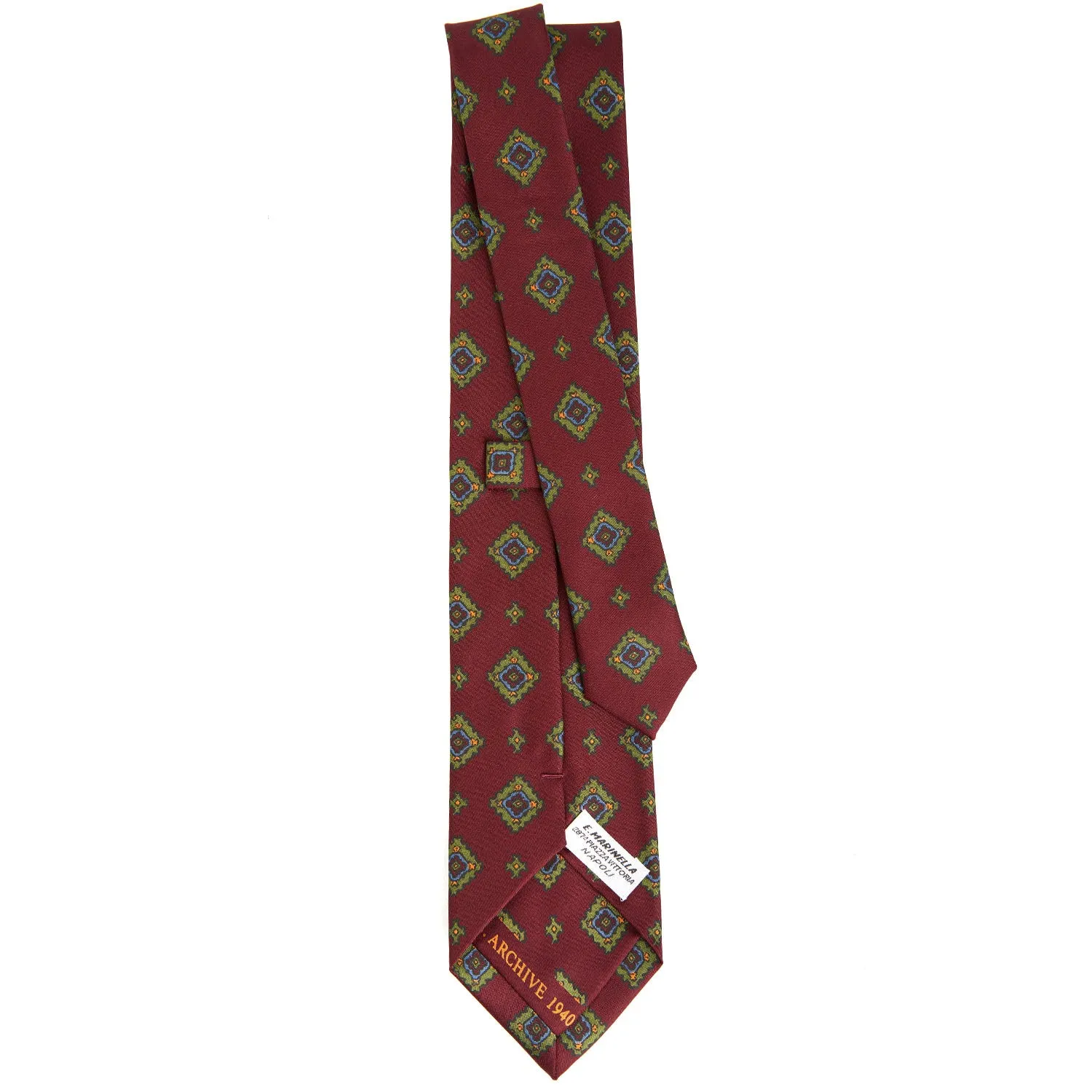 BURGUNDY SILK TIE