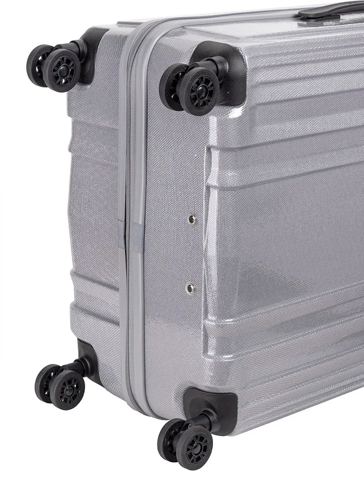 Cellini Compolite Large 4 Wheel Trolley Case | Silver