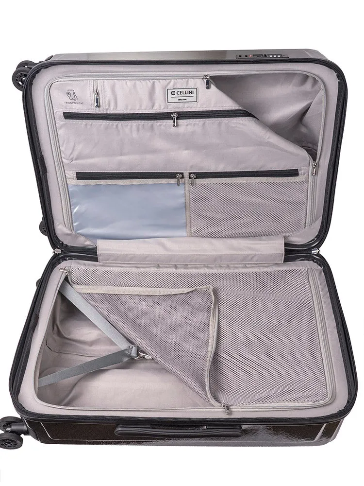 Cellini Compolite Medium 4 Wheel Trolley Case | Black