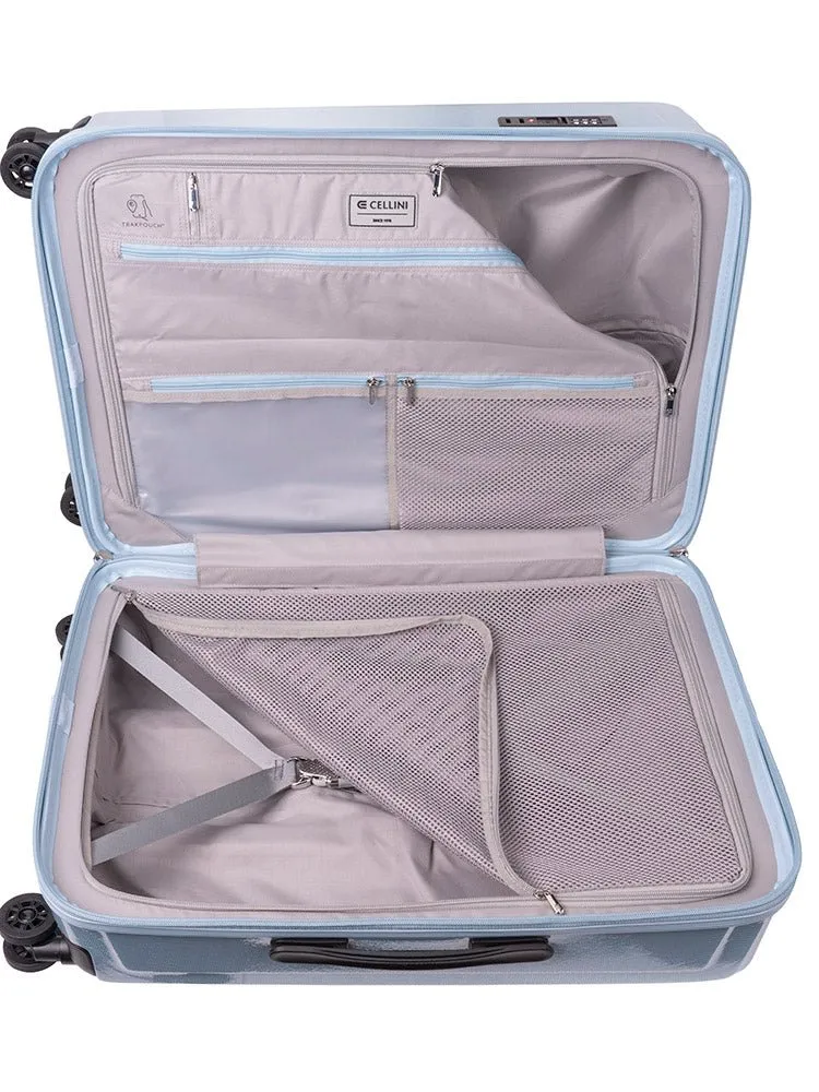 Cellini Compolite Medium 4 Wheel Trolley Case | Blue