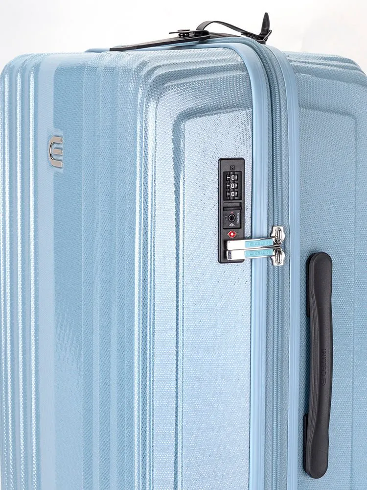 Cellini Compolite Medium 4 Wheel Trolley Case | Blue