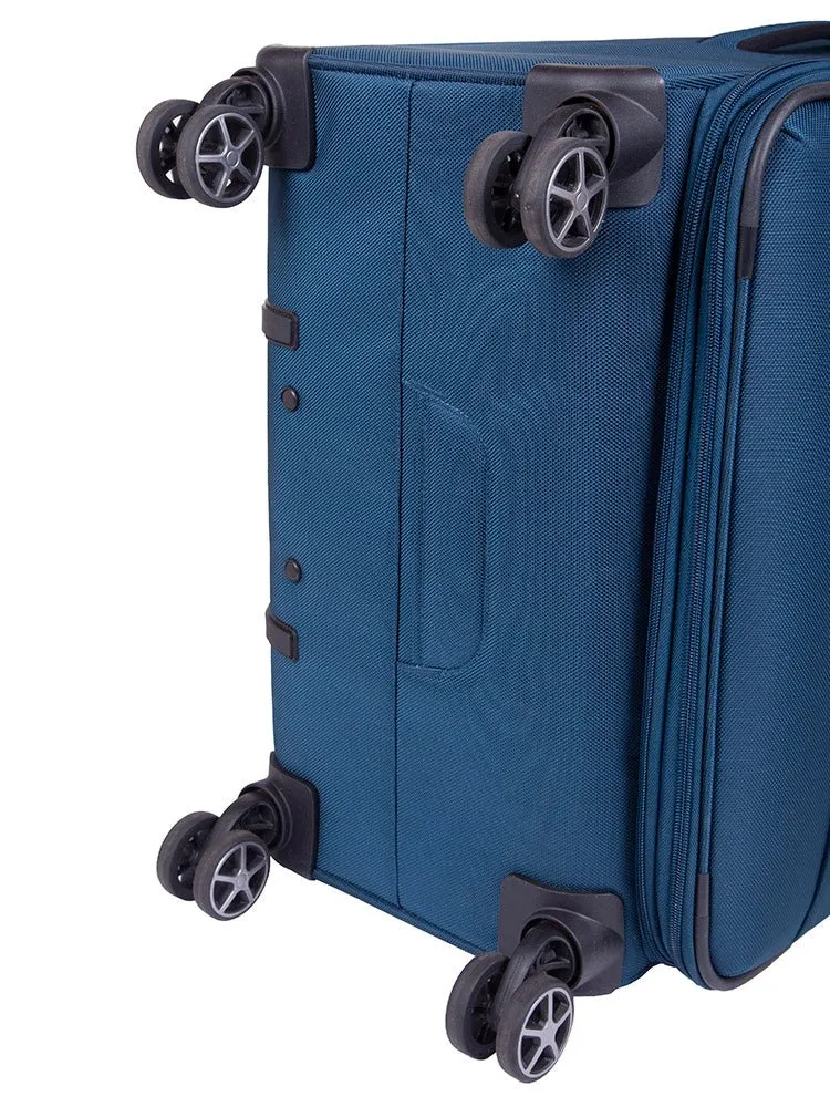 Cellini Smartcase Large 4 Wheel Trolley Case | Blue