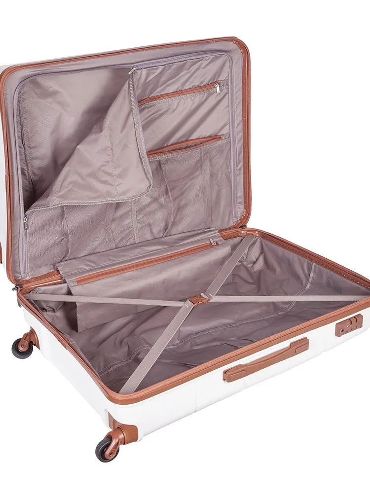 Cellini Spinn 74cm 4 Wheel Trolley Case | White