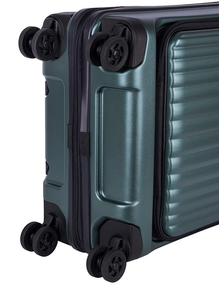 Cellini Tri Pak 4 Wheel Carry On Trolley | Green