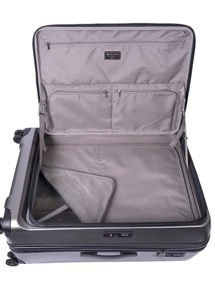 Cellini Tri Pak Large 4 Wheel Trolley Case | Champagne