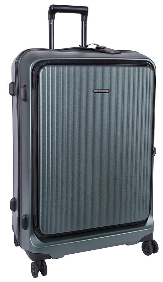 Cellini Tri Pak Large 4 Wheel Trolley Case | Green