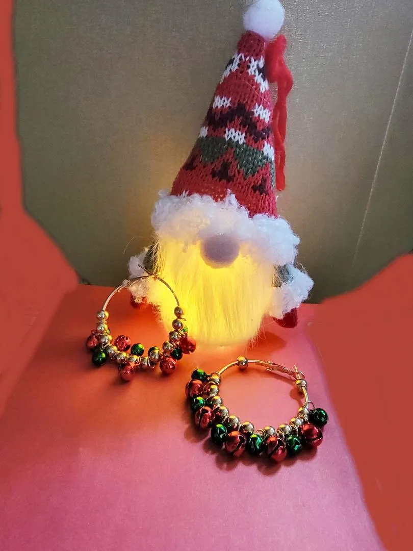 Christmas Jingle Hoop Earrings