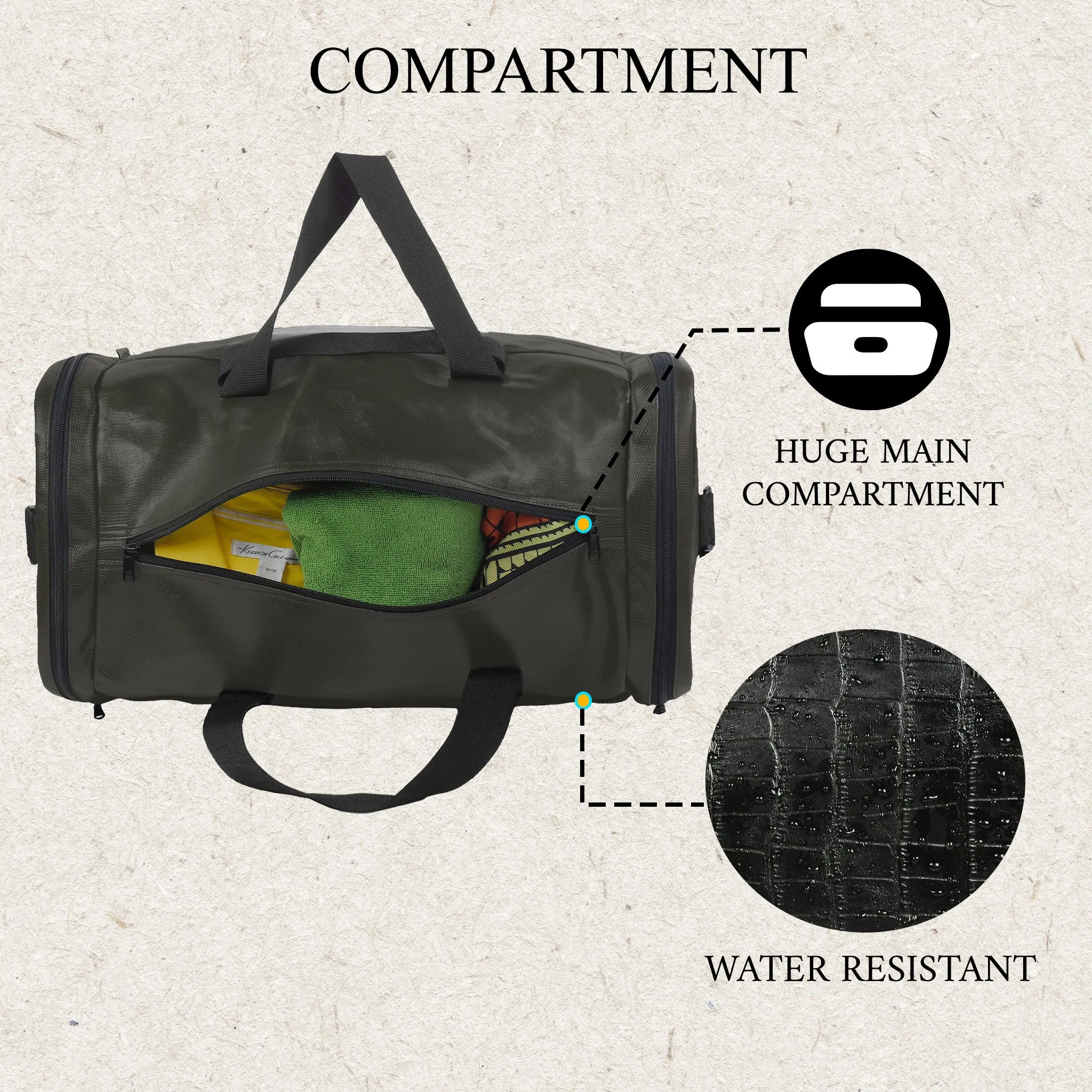 Cooper 41L Green Duffel Bag