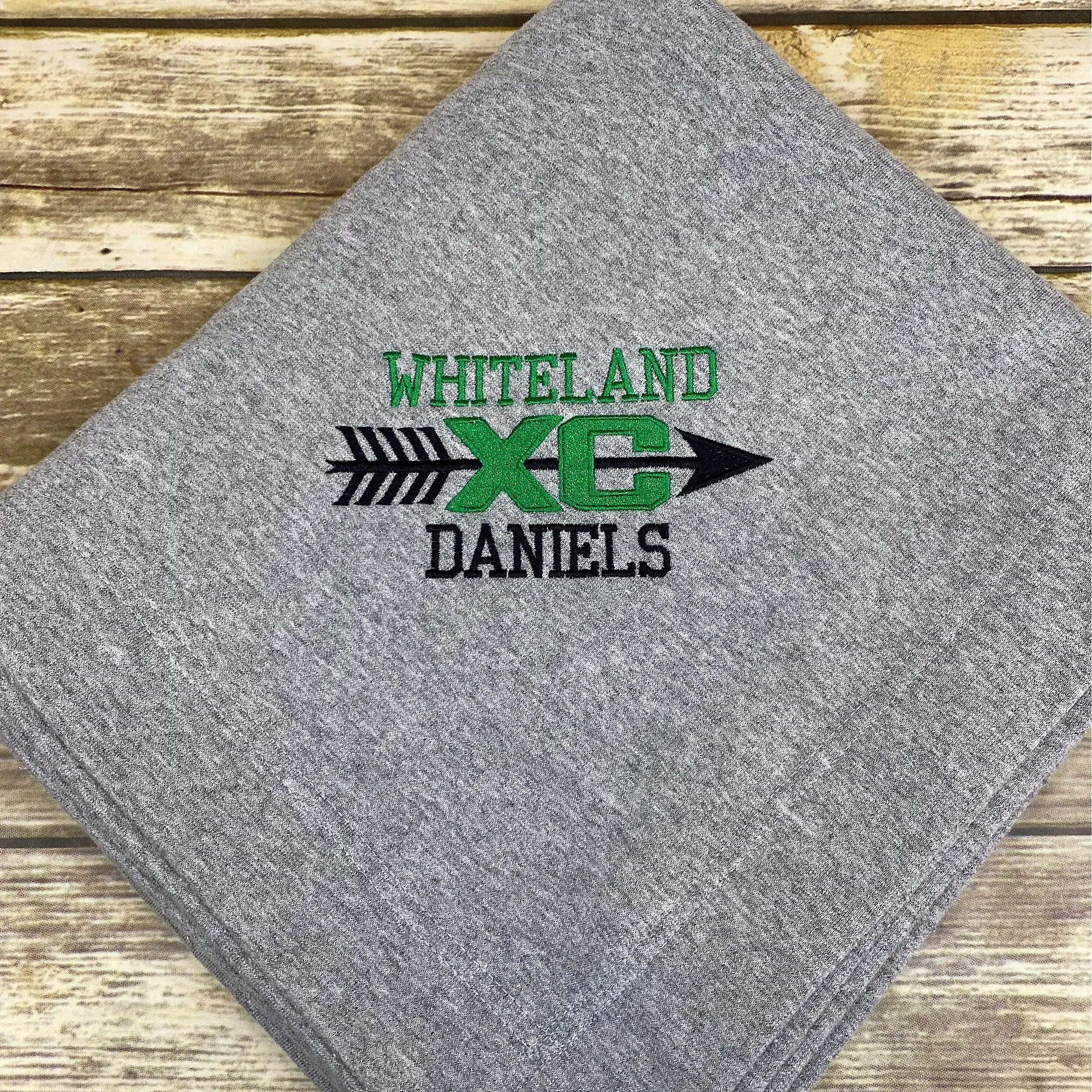 Cross Country Personalized Stadium Blanket