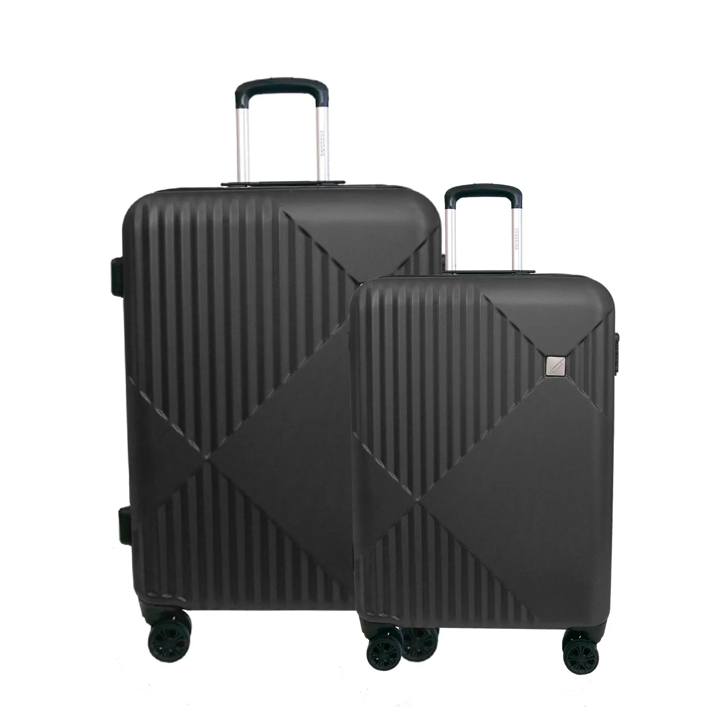 Crossing 28 Inch  24 Inch Double Zipper Upright Spinner Luggage Set