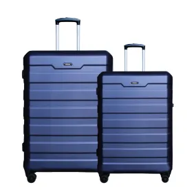 Crossing 28 Inch & 24 Inch Hardcase Expandable Upright Spinner Luggage Set