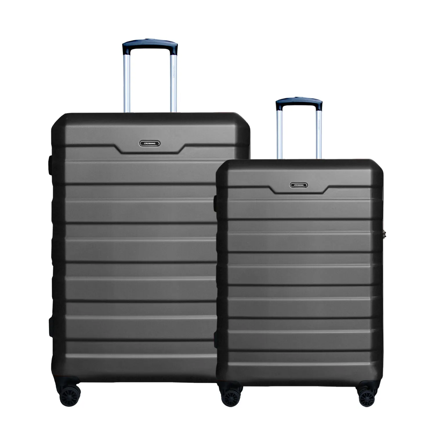 Crossing 28 Inch & 24 Inch Hardcase Expandable Upright Spinner Luggage Set