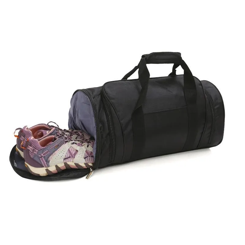 Cylinder shape fitness travel bag