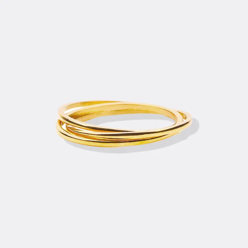 Dainty Interlocking Fidget Ring