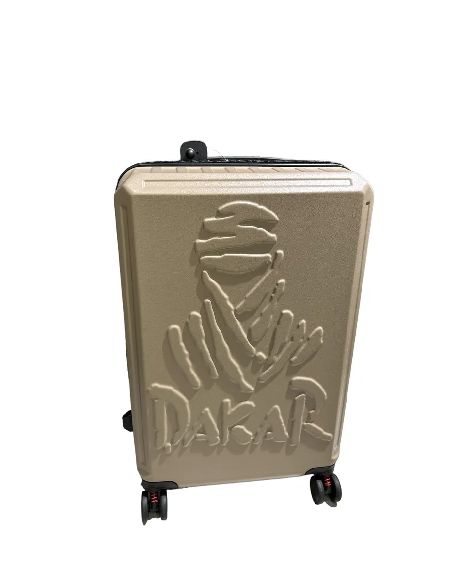 Dakar Desert 65cm Expandable Medium Trolley Suitcase | Black