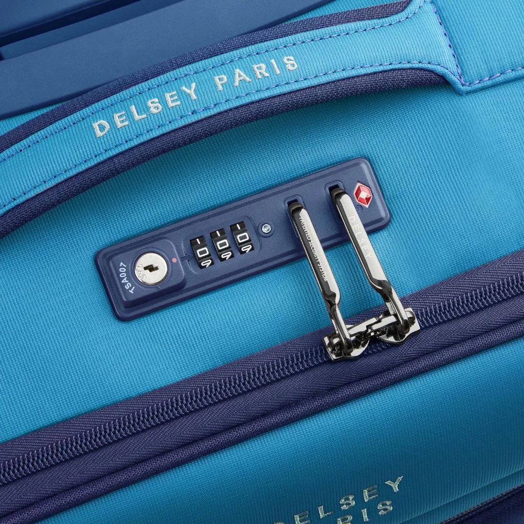 Delsey BROCHANT 3.0 38cm 2 Wheel Cabin Softsided Luggage - Ultramarine Blue