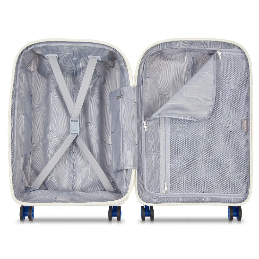 Delsey Clavel 55cm Carry On Luggage - White/Blue