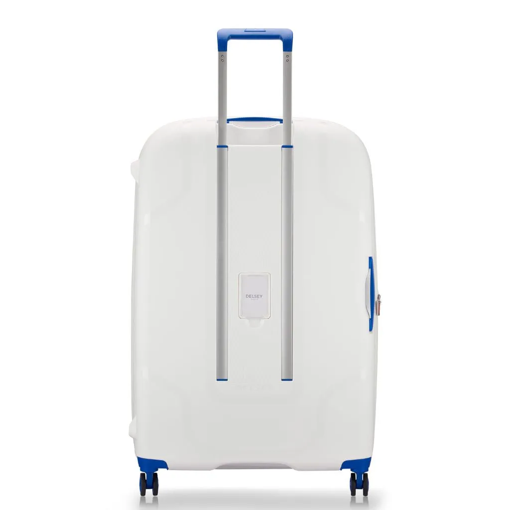 Delsey Clavel 83cm Large Hardsided Spinner Luggage - White/Blue