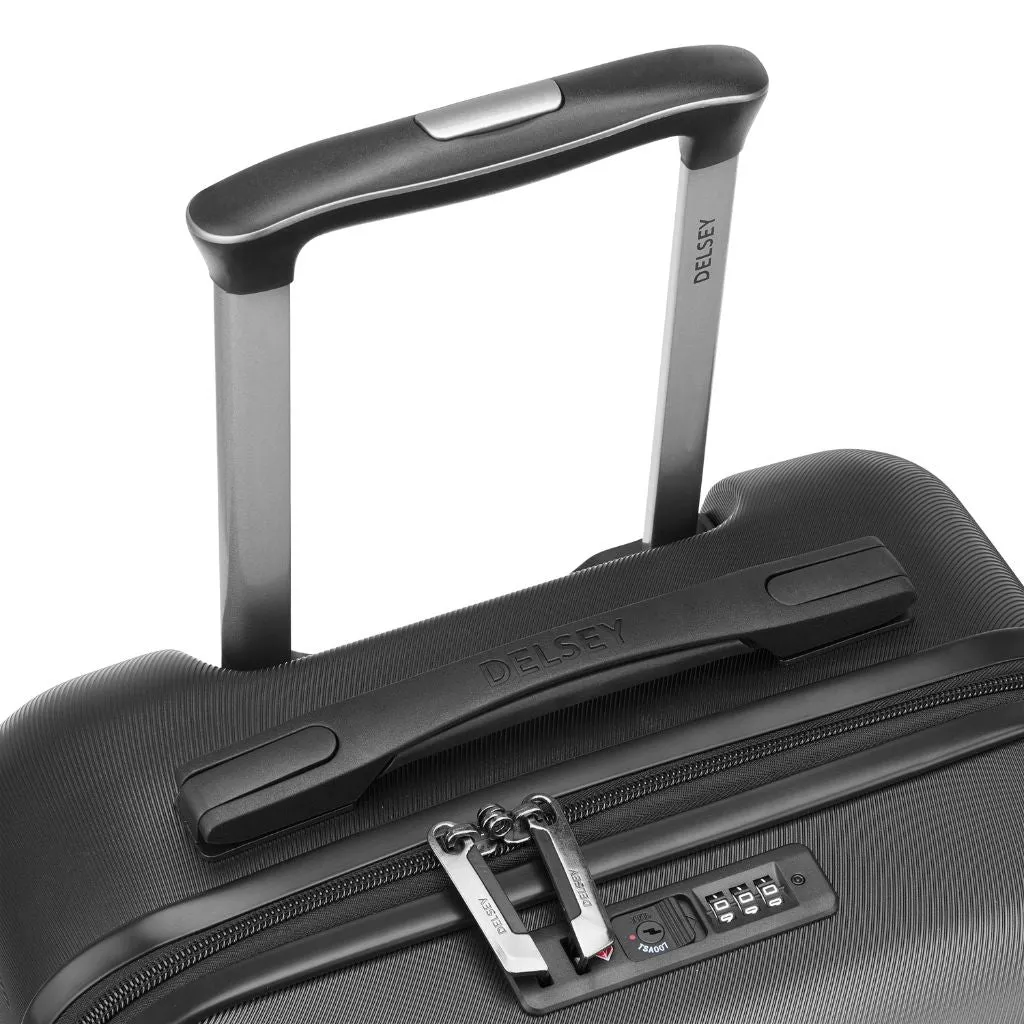 Delsey Comete 55cm Carry On Luggage - Black