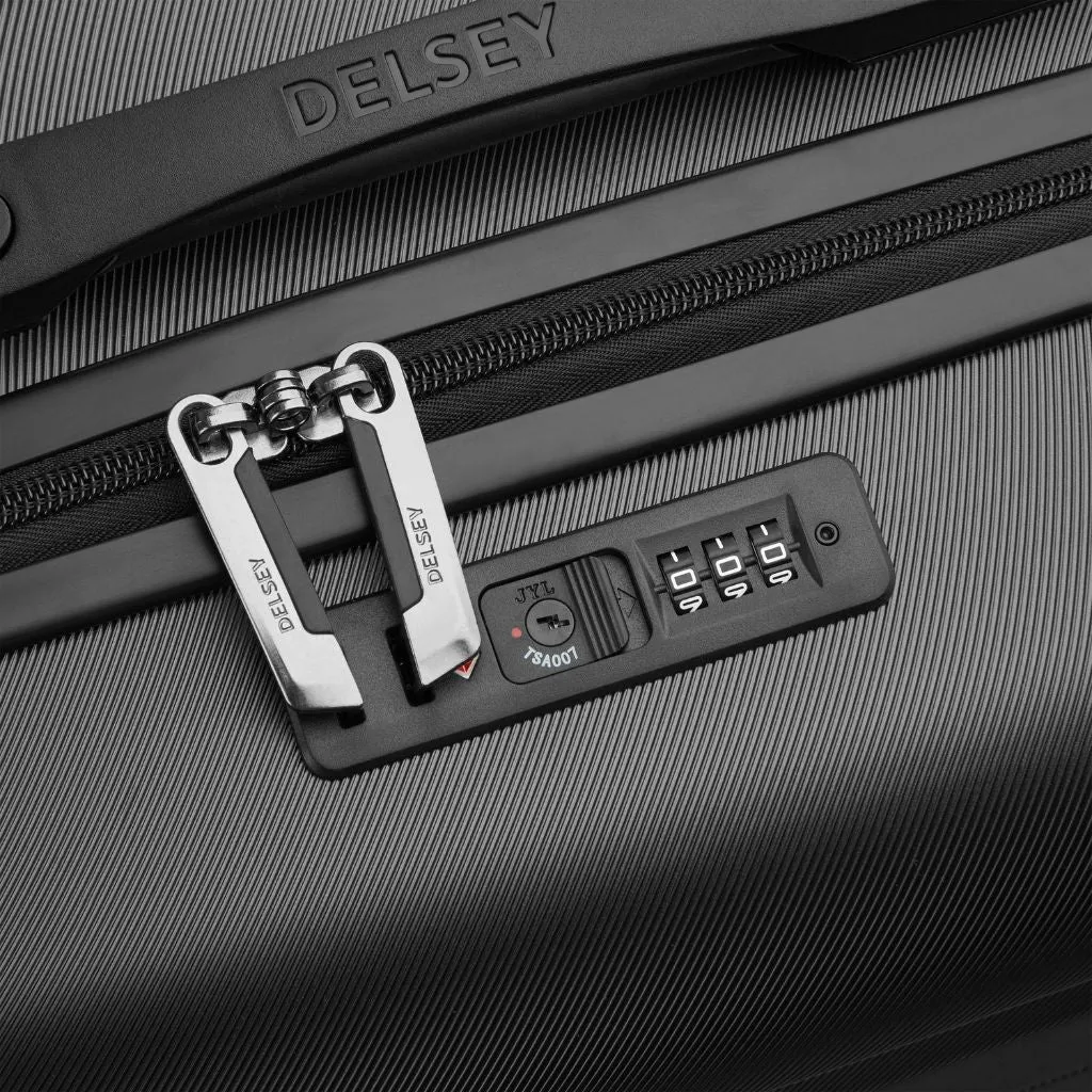 Delsey Comete 55cm Carry On Luggage - Black