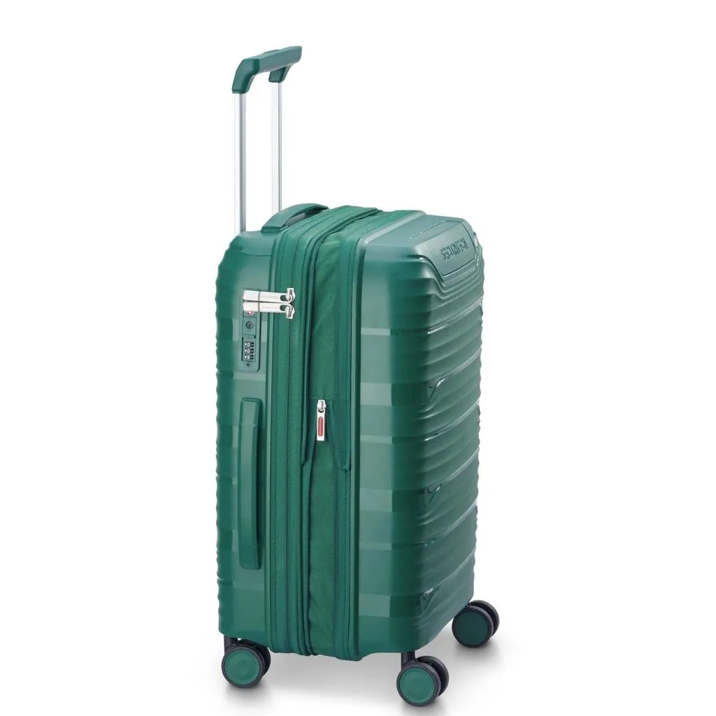 Delsey Securitech Dune Exp Cabin Hardsided Luggage - Green