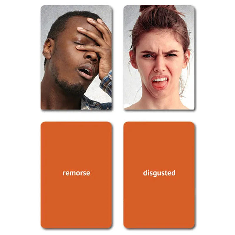 Emotions Flash Cards Volume 2: 40 Action Photo Language Cards