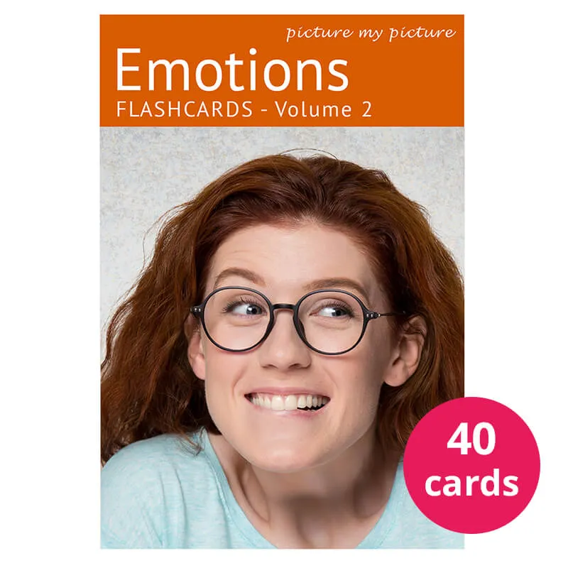 Emotions Flash Cards Volume 2: 40 Action Photo Language Cards