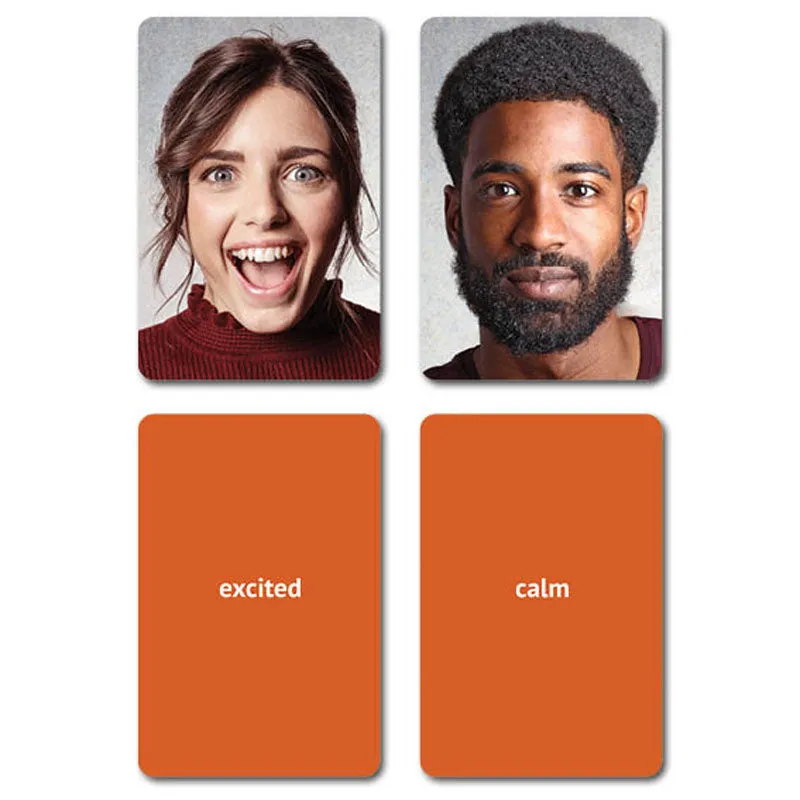 Emotions Flash Cards Volume 2: 40 Action Photo Language Cards