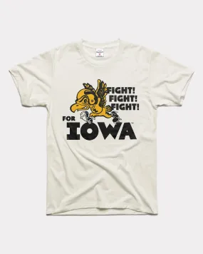 Fight! for Iowa Hawkeyes White T-Shirt