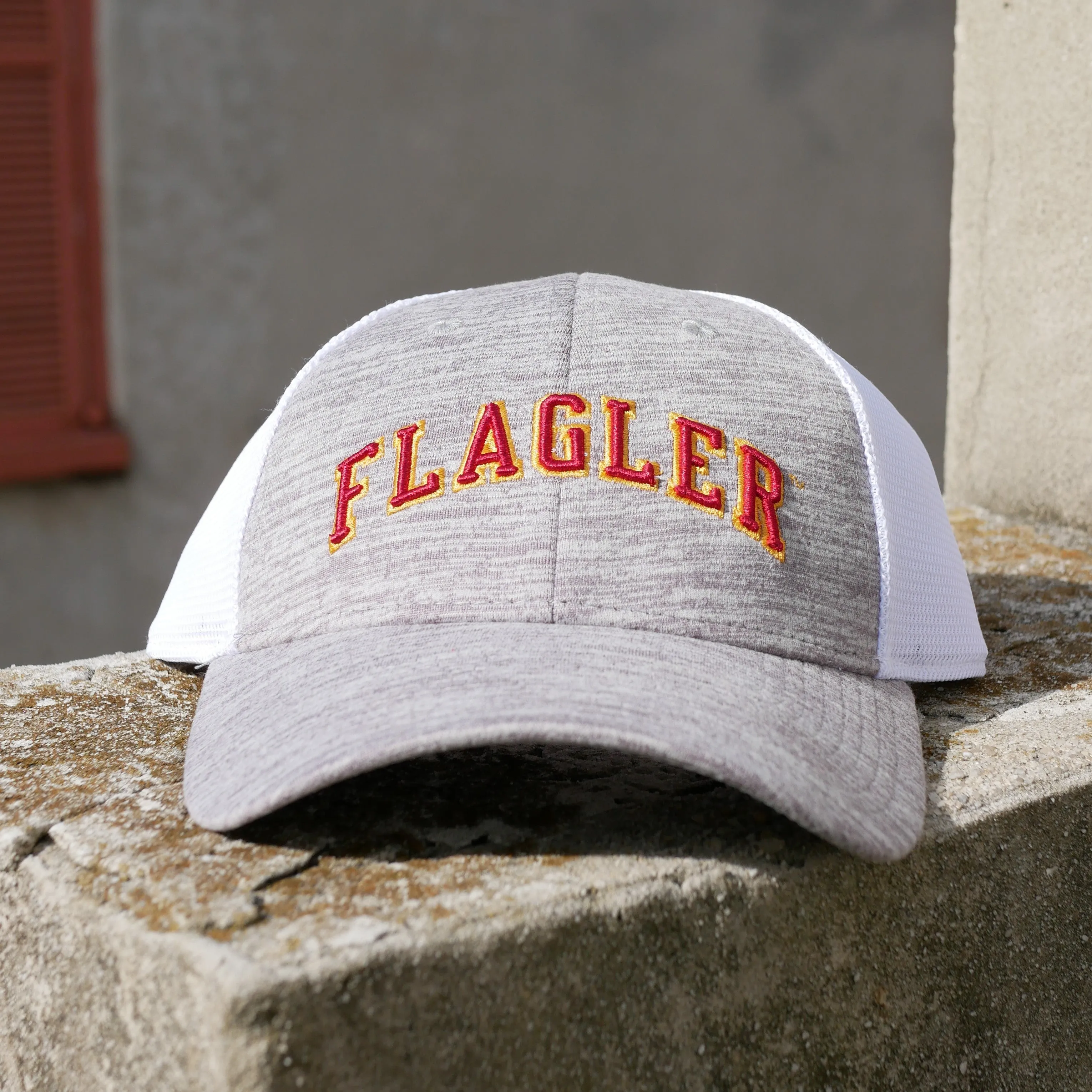 Flagler Athletic Heather and Diamond Mesh Snapback