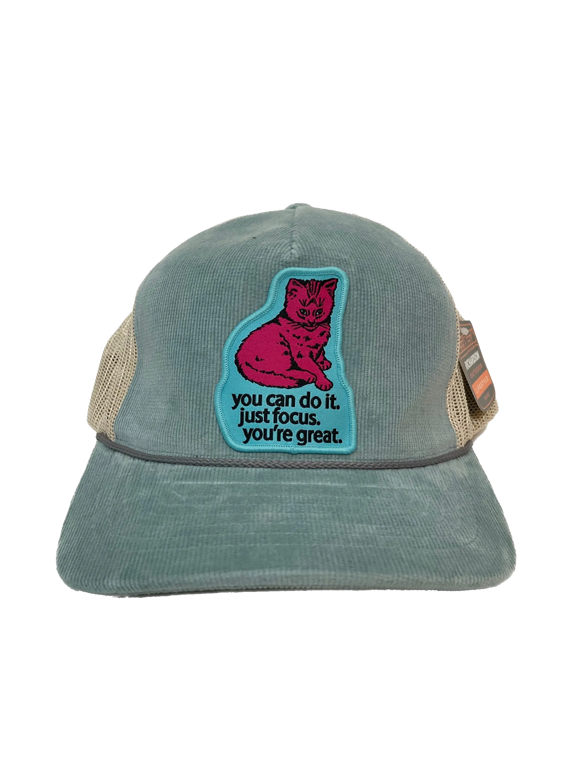 Focus Cat Cap - Blue Cord