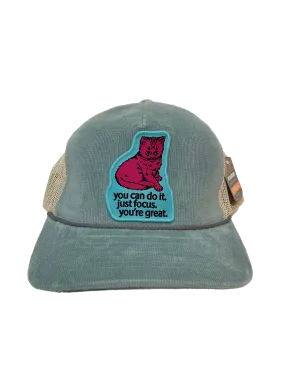 Focus Cat Cap - Blue Cord