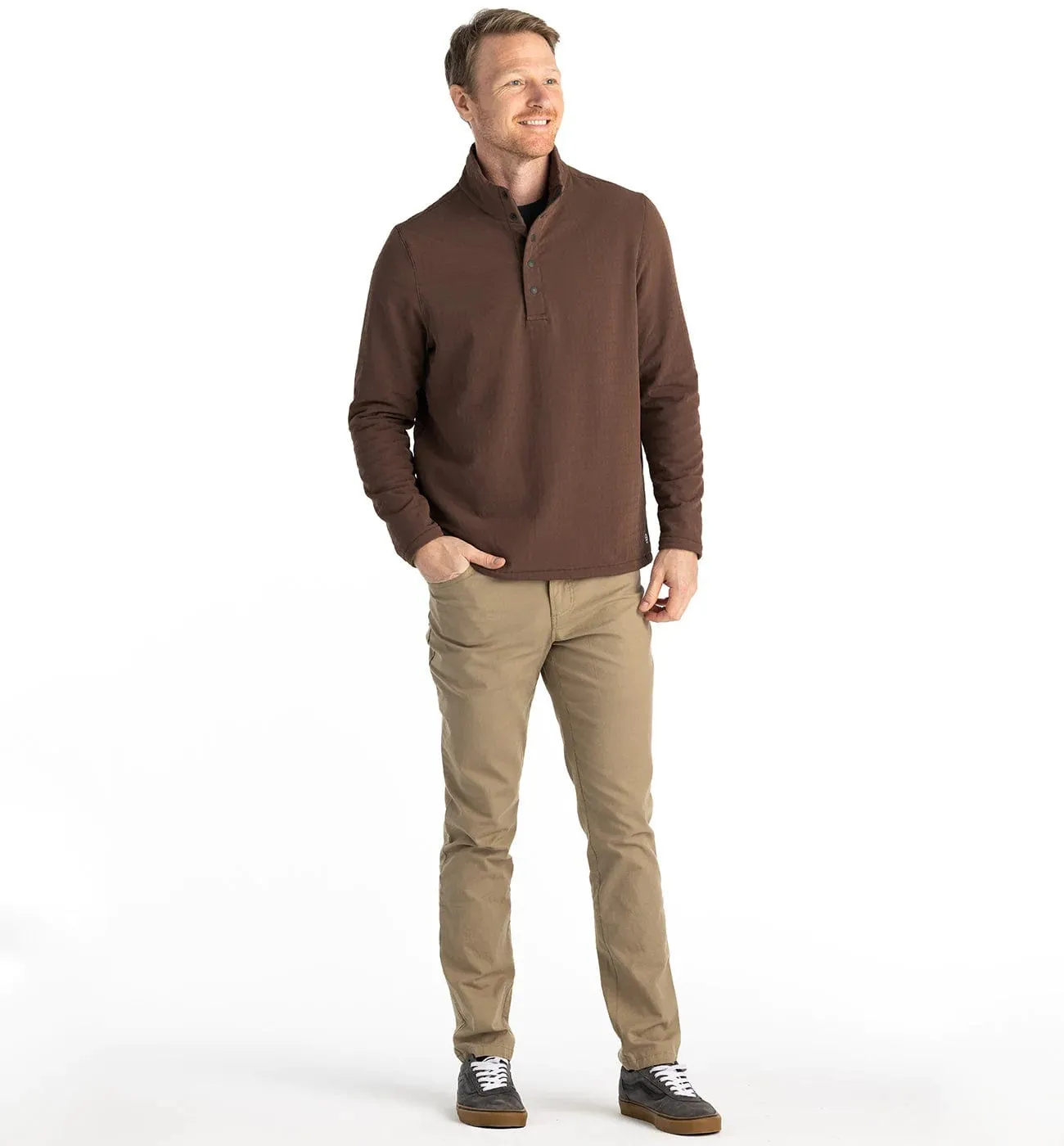 Free Fly Gridback Fleece Snap Pullover - Men's