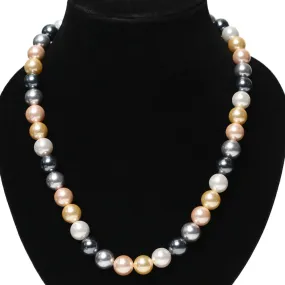 Imeora Multicolor 12mm Shell Pearl Necklace