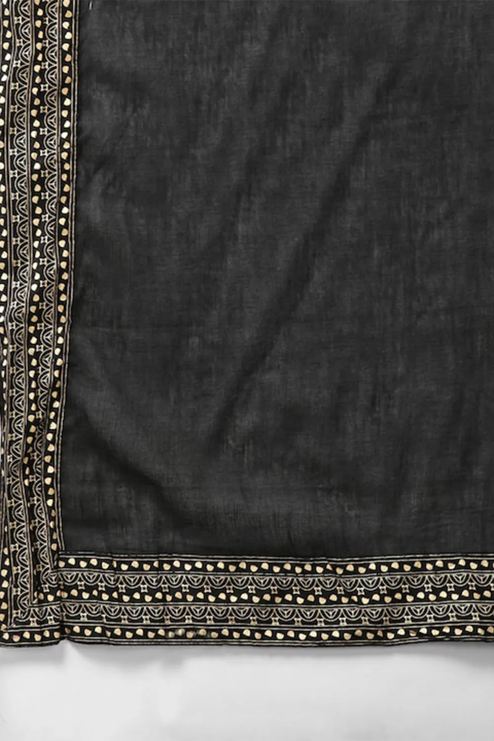 Ishin Sequins Black Embellished A-Line Kurta Set